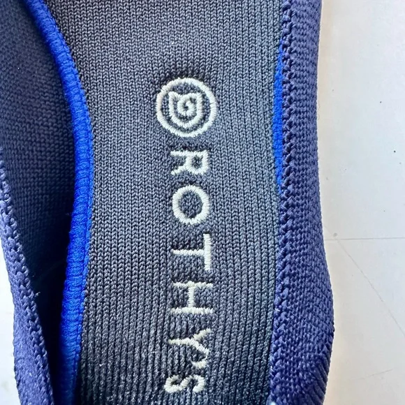 Rothy’s The Flat Round Toe Maritime Navy Slip On Knit Size 11 Ballet - Picture 5 of 12